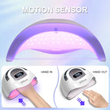 Professional UV LED Nail Lamp – High-Power 81 Bead Gel Polish Dryer for Salon & Home Use
