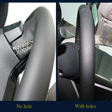 Premium 15-Inch Artificial Leather Steering Wheel Cover – Durable All-Season Protection