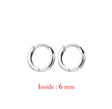 Crystal Stainless Steel Hoop Earrings – Sparkling Trendy Style for Women