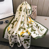 Luxury Satin Silk Scarf – Elegant Women's Shawl, Hijab & Beach Wrap