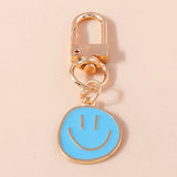 Trendy Smile Face Keychain for Women – Cute Alloy Bag Charm & Key Ring
