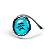 Akatsuki Itachi Cosplay Ring Set – Naruto Metal Jewelry for Men & Women