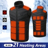USB Heated Vest for Men & Women - 3-Temperature Electric Jacket for Outdoor Sports & Winter Warmth