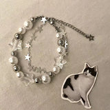 Adjustable Black Cat Charm Bracelet for Women