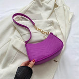 2023 Autumn Trend Lightweight Crocodile Felt Small Square Shoulder Bag for Women