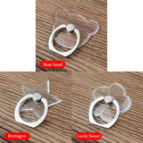 Universal Transparent Finger Ring Phone Holder – Magnetic Stand for Smartphones