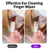 Pet Ear Cleaning Wipes for Dogs & Cats – 50PCS Gentle Ear Care Pads