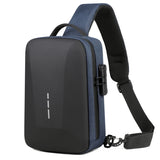 Premium Nylon Fashion Flap Shoulder Bag with Zipper and Customizable Password Lock