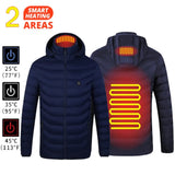 USB Heated Jacket for Men & Women - 21-Zone Heating for Winter Sports