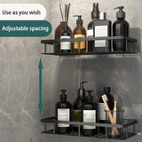 Estante de almacenamiento de aluminio para baño y cocina montado en la pared