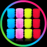 Tapones para válvulas de neumáticos que brillan en la oscuridad: ajuste universal para automóviles, motocicletas y bicicletas
