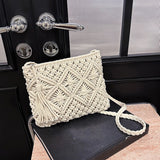 Bohemian Straw Flap Handbag for Women – Versatile, Stylish Summer Tote