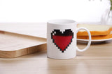 Ceramic Mug – Peach Heart Design, Perfect Valentine’s Gift
