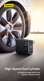 Baseus Dual Cylinder Car Air Compressor 250W Car Air Pump Car Tire Motorcycle Bicycle Inflator Pump Portable Air Pump Inflation