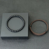 Pulsera de cuerda náutica para hombre: elegante pulsera con dije de barco de aleación de zinc