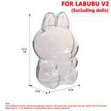 Protective Transparent Storage Case for Labubu Dolls