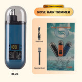 2-in-1 Electric Nose & Ear Hair Trimmer - Painless Grooming Kit for Men
