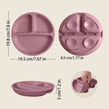 Baby Silicone Suction Plate – BPA-Free Toddler Dining Plate for Safe, Mess-Free Mealtime