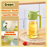 Oil Spray Bottle for Cooking – Refillable Olive Oil Dispenser for BBQ, Baking & Kitchen Use (200ml–500ml)