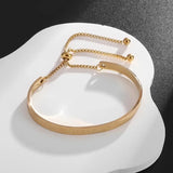 Classic Stainless Steel Charm Bracelet – Unisex Fashion Accessory