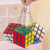 Juego de llaveros con cubo mágico mini 3x3: rompecabezas educativo de 12 piezas y obsequios para fiestas