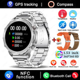 2025 AMOLED Smart Watch with Bluetooth Calling - GPS, NFC & Health Monitoring