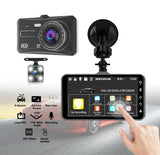 4.0 Inch Full HD Car Dashcam with Front and Rear Cameras – Night Vision, G-Sensor, and Loop Recording