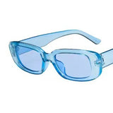 Retro Rectangle Sunglasses for Women – UV400 Vintage Fashion Eyewear with Anti-Glare Lenses