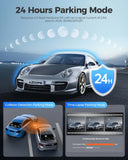 4K UHD 3-Channel Dash Cam with Night Vision, GPS & WiFi – Front, Rear & Cabin Recording