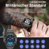 Reloj inteligente AMOLED para hombre con llamadas por Bluetooth y seguimiento avanzado de la salud