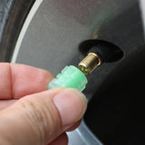 Glow-in-the-Dark Tire Valve Caps – Fluorescent Stem Covers for Cars, Motorcycles & Bicycles