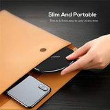 Ultra-Slim Fast Wireless Charger Pad with LED Indicator & Type-C Cable – 30W High-Speed Charging for iPhone, Samsung & Qi Devices