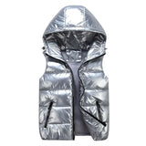 Men's Winter Hooded Padded Vest – Casual Sleeveless Jacket for Autumn & Winter