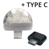 USB RGB Car Ambient Light - Music Sync LED Atmosphere Lamp for Cars & Home