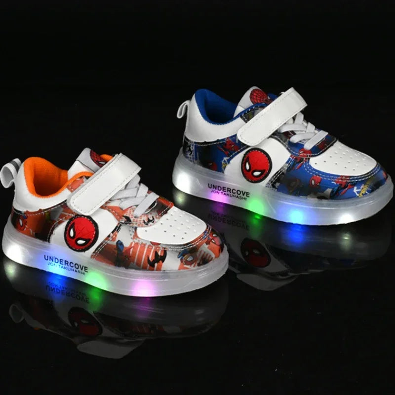 Kids' LED Light-Up Sneakers – Breathable, Anti-Slip & Fun Cartoon Design