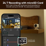 Wireless Security Camera with 2.5K QHD Resolution and Color Night Vision
