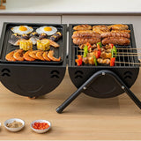 Portable Charcoal BBQ Grill – Smokeless Outdoor Barbecue Grill for Camping & Backyard Cooking