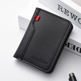 Ultra-Thin PU Leather Card Wallet for Men – Slim Minimalist Credit Card Holder
