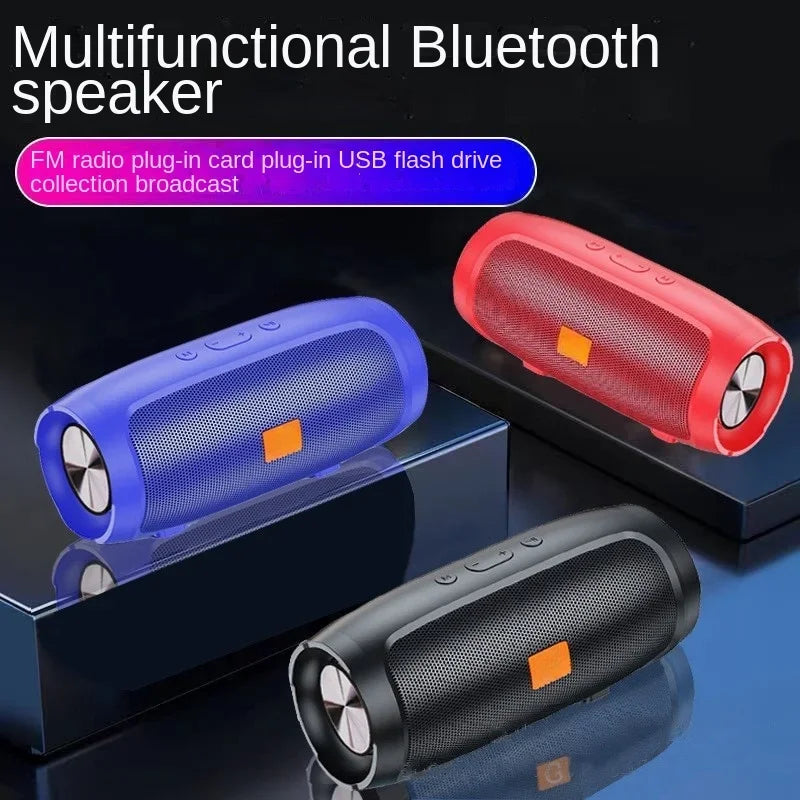 Portable Bluetooth Speaker with Subwoofer – Waterproof Outdoor Speaker with FM Radio & TF Card Support
