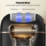 Rechargeable Electric Foot File – Professional Pedicure Tool with 3 Grinding Heads & LCD Display
