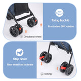 Lightweight Folding Pet Stroller – Travel in Comfort & Style
