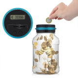 Digital Coin Counter Piggy Bank – LCD Money Saving Jar for Coins & Cash