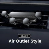 Soporte para teléfono de coche Gravity: soporte con clip para rejilla de ventilación para teléfonos inteligentes