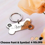 Custom Engraved Stainless Steel Pet ID Tag – Personalized Dog & Cat Nameplate