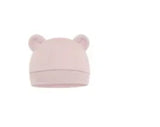 Autumn Winter Baby Hat Comfortable Solid Color Hats Cute Ear Shape Cotton Cap Newborn Photography Props 0 -1 Infant Bonnet Items