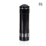 9-LED UV Flashlight - Portable Nail Gel Curing Lamp & Adhesive Dryer
