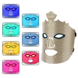 4-Color LED Silicone Face & Neck Mask for Anti-Aging, Acne Treatment, and Skin Rejuvenation – Infrared Therapy Included
