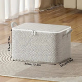 Large Capacity Storage Bags – Zippered Non-Woven Organizers for Clothes & Toys