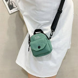 Women’s Canvas Crossbody Flap Bag – Casual Lightweight Shoulder Handbag