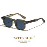 CATERSIDE Retro Punk Square Sunglasses – Small Frame Trendy Shades for Men & Women
